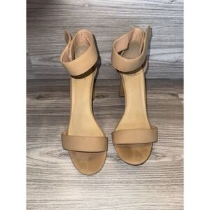 Women's Size 10 Tan 4" Heel With Hook Strap!